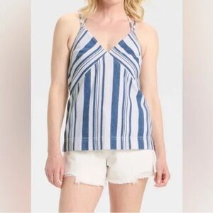 Universal Thread Navy and White Striped Camisole
